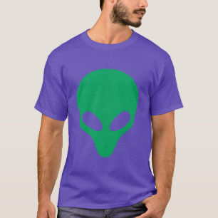 Green Alien Head Funny Etraterrestrial Life Cool f T-Shirt