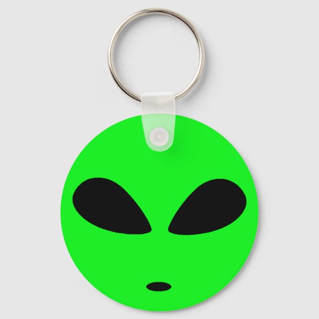 GREEN ALIEN HEAD KEY RING (Front)
