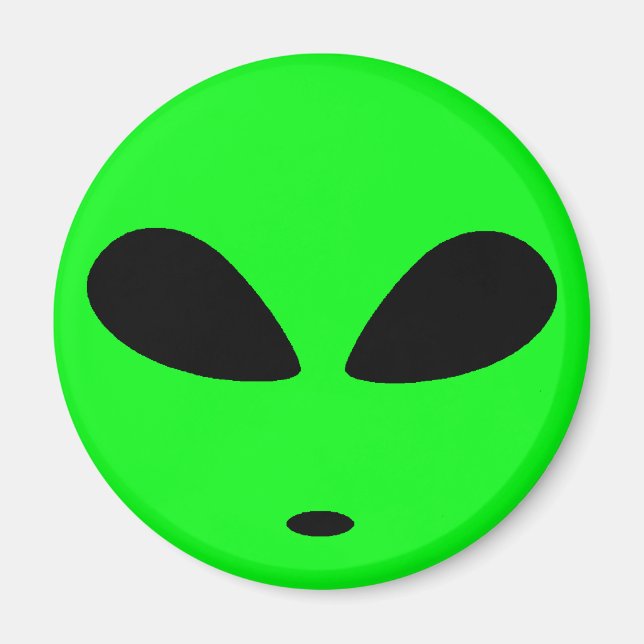 GREEN ALIEN HEAD MAGNET (Front)