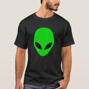 Green Alien Head T-Shirt