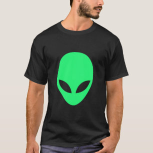 Green Alien Head T-Shirt