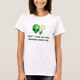 Green Alien Maternity T-Shirt