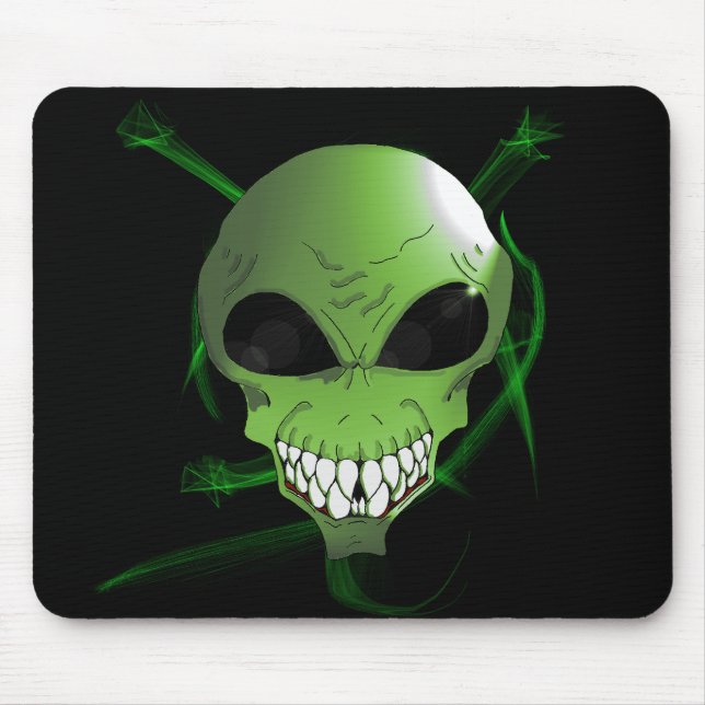 Green Alien Mousepad (Front)