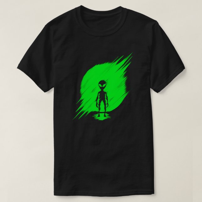 Green Alien T-Shirt (Design Front)