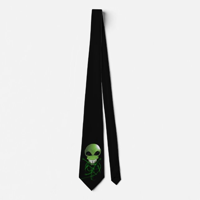 Green alien Tie (Front)