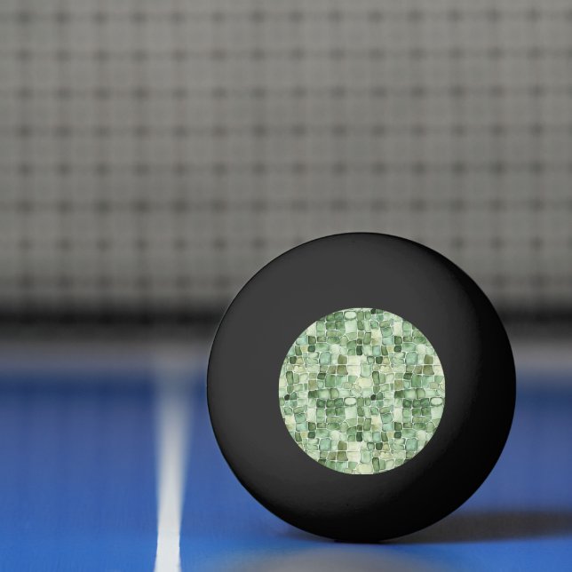 Green Alligator Animal Print Ping Pong Ball (Net)