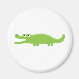 Green Alligator Magnet