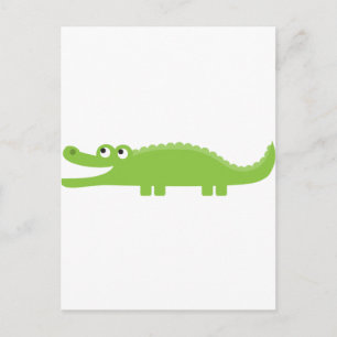 Green Alligator Postcard