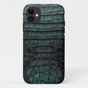 Green Alligator Skin iPhone 11 Case