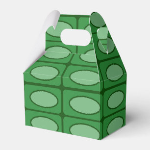 Green alligator skin pattern favour box