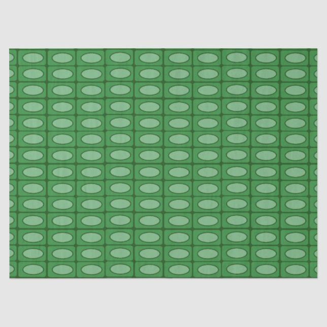 Green alligator skin pattern tissue paper (Front)