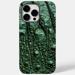 Green Alligator Skin Texture Case-Mate iPhone 14 Pro Max Case