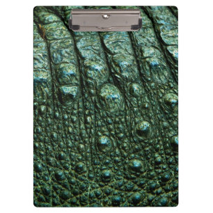 Green Alligator Skin Texture Clipboard