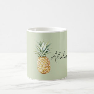 Green Aloha Pineapple Coffee Mug