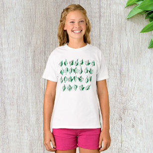 Green Alphabet Girls T-Shirt