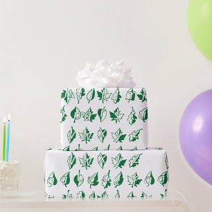 Green Alphabet Wrapping Paper