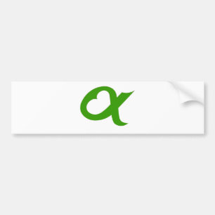 Green Alpheart Bumper Sticker