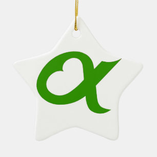 Green Alpheart Ceramic Tree Decoration