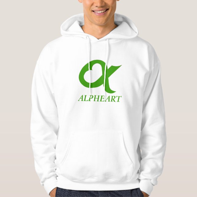 green alpheart hoodie (Front)