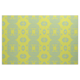 Green Amoeba Monster Fabric