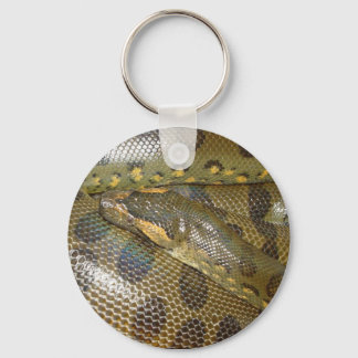Green Anaconda Key Ring