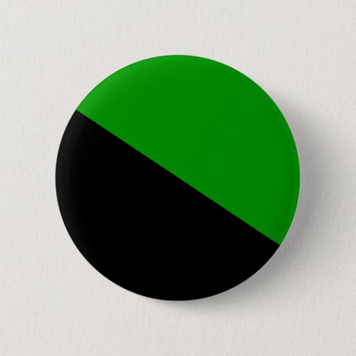 Image of Green Anarchist flag button