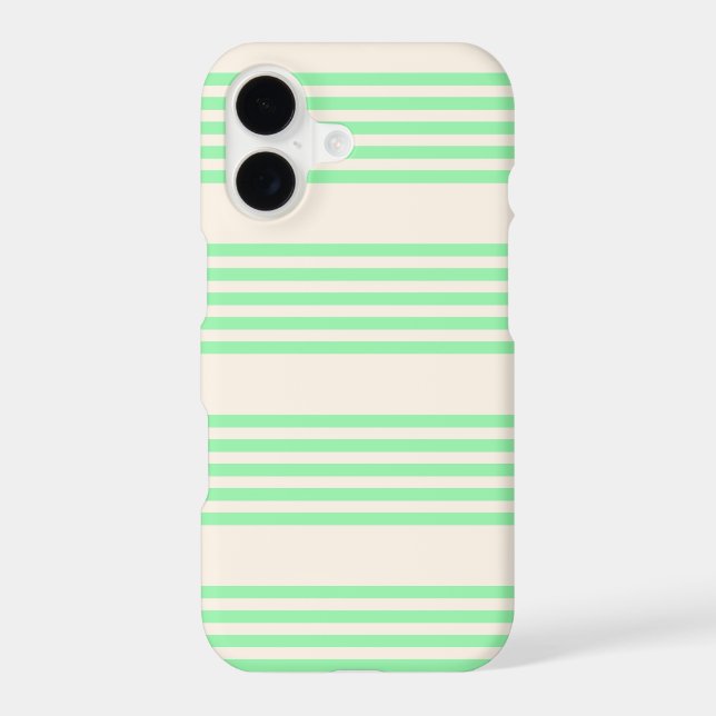 Green and beige five stripes pattern (Back)