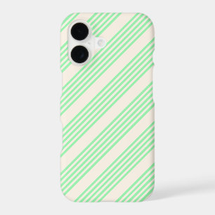 Green and beige five stripes pattern