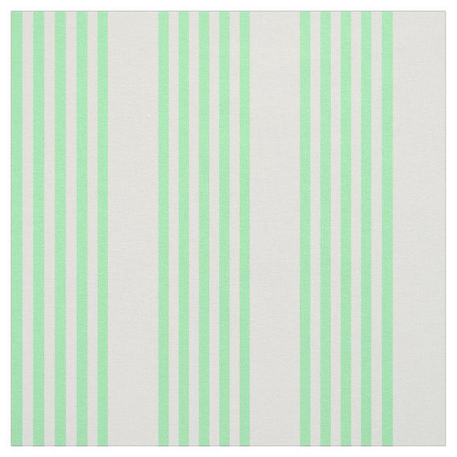 Green and beige five stripes pattern fabric (Swatch)