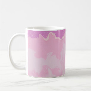 GREEN AND BLACK ABSTRACT PAINTING COFFEE MUG