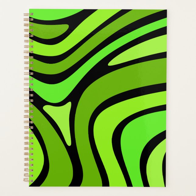 "Green and Black Cover Planer". Planner (Front)