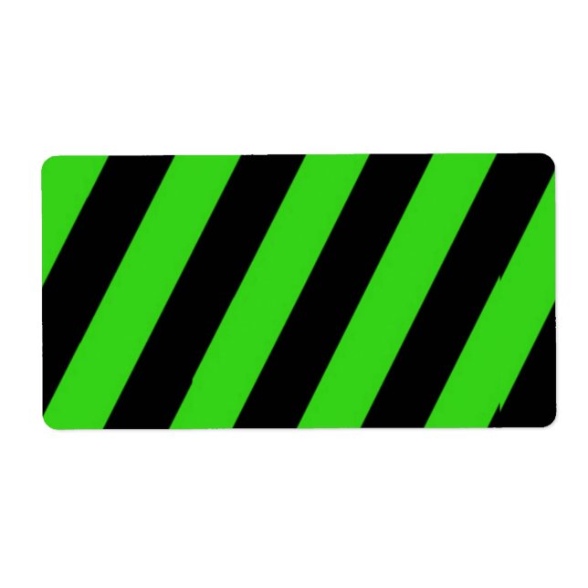 Green and black diagonal stripes pattern (Front)