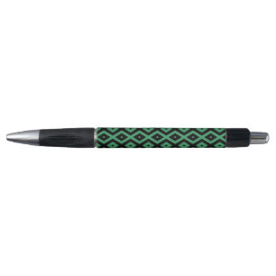 Green and black diamond pattern