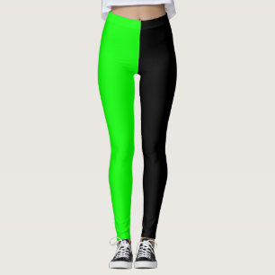 Green and Black Halloween Leggings