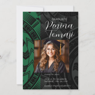 Green and Black Invitation