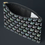 Green And Black Lawn Bowls Pattern, Accessory Pouch<br><div class="desc">Pictured In A Repeated Pattern Are Green And Black Lawn Bowls With A Jack.</div>
