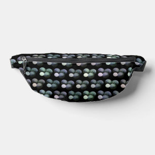 Green And Black Lawn Bowls Pattern, Bum Bags