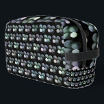 Green And Black Lawn Bowls Pattern, Dopp Kit<br><div class="desc">Pictured In A Repeated Pattern Are Green And Black Lawn Bowls With A Jack.</div>