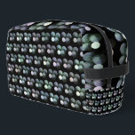 Green And Black Lawn Bowls Pattern, Dopp Kit<br><div class="desc">Pictured In A Repeated Pattern Are Green And Black Lawn Bowls With A Jack.</div>