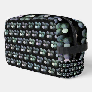 Green And Black Lawn Bowls Pattern, Dopp Kit