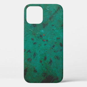 Green and black paint iPhone 12 case