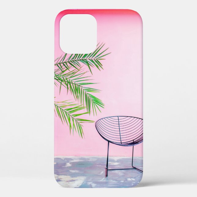 Green and black palm tree illustration Case-Mate iPhone case (Back)