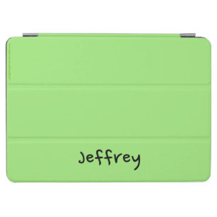 Green and Black, Personalised Name iPad Air Cover