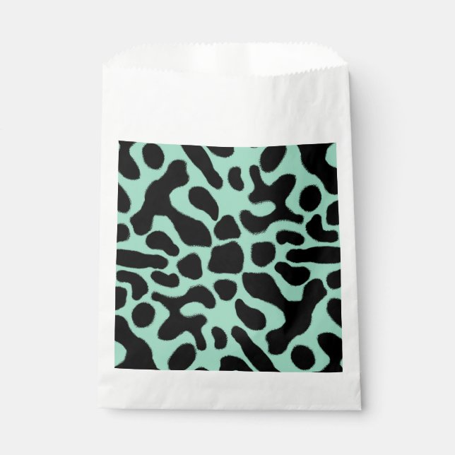 Green and Black Poison Dart Frog Favour Bags (Front)