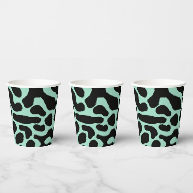 Green and Black Poison Dart Frog Paper Cups (Multi)