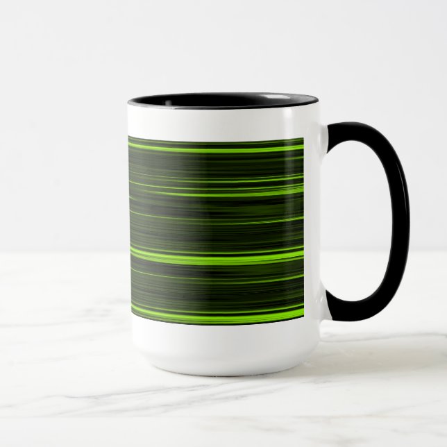 Green and black retro mug (Right)