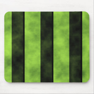 Green and Black Stripe Design Mouse Mat