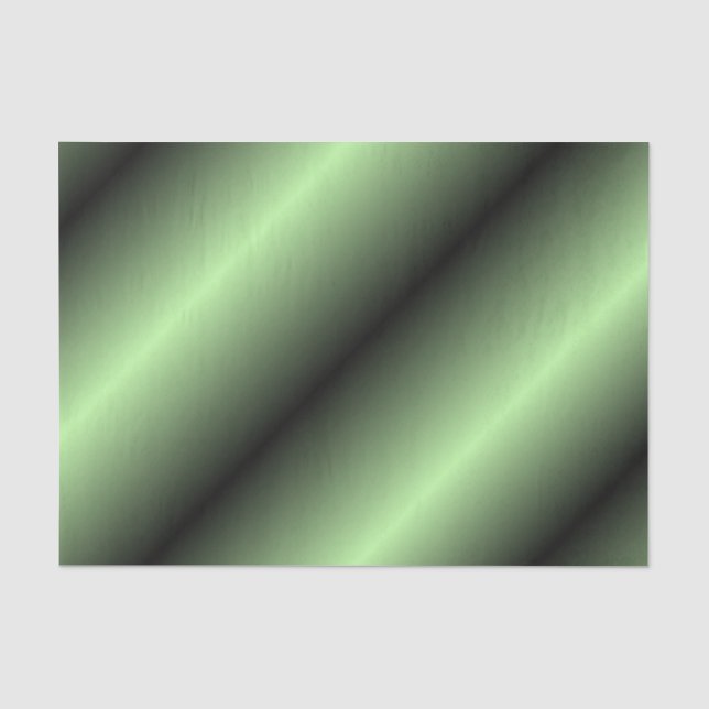 Green and Black Stripe Tissue Paper (Front)