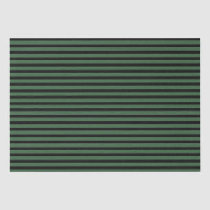 Green and Black Stripes Tissue Paper