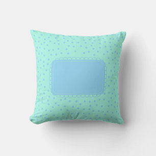 Green and Blue Baby Dots Cushion